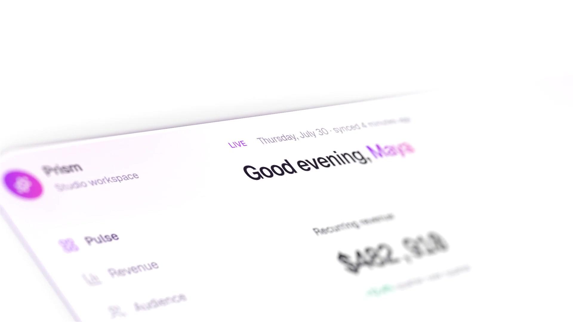 Prism Analytics Dashboard