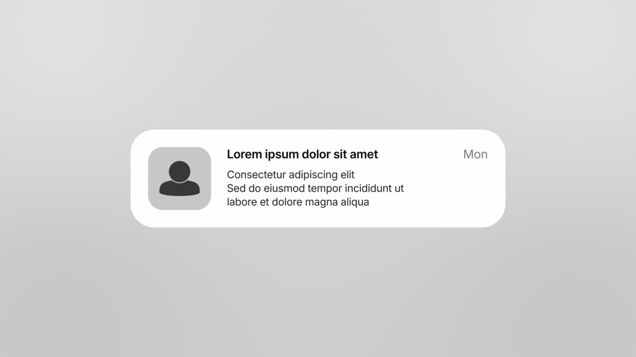 Notification Pop template