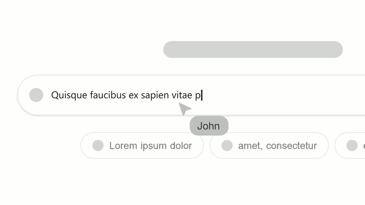 Text Typing In template preview