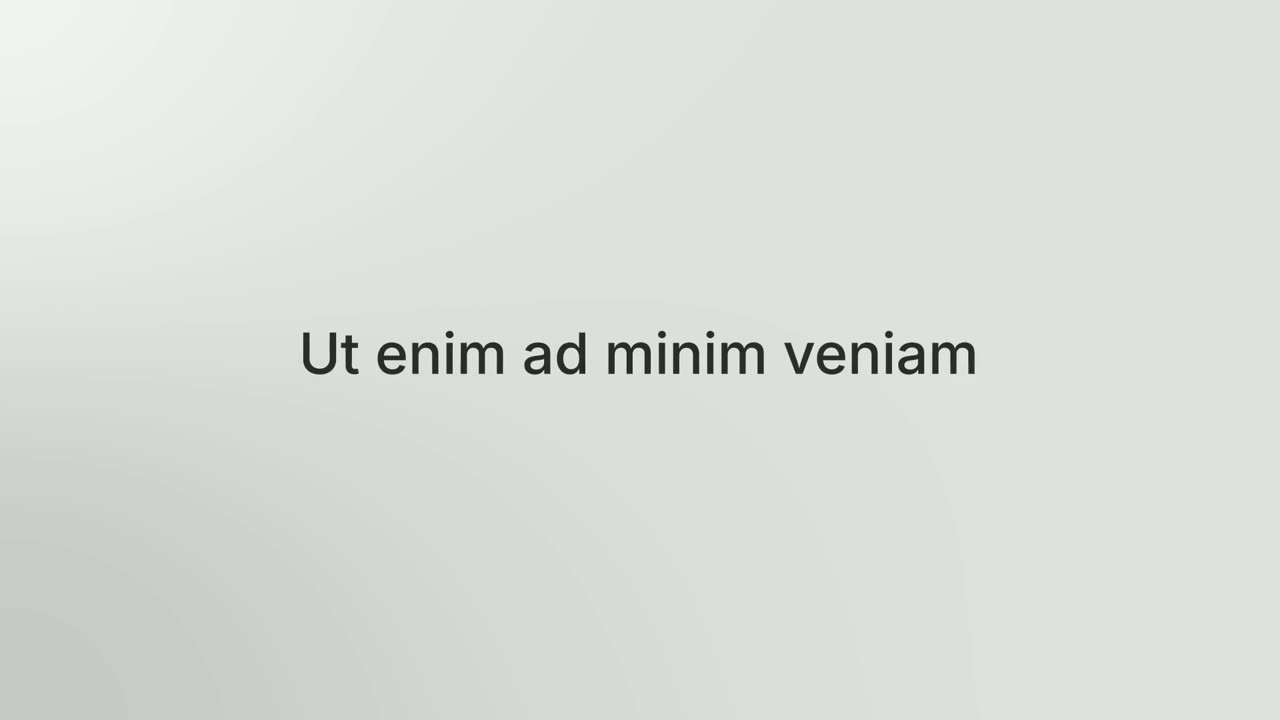 Typed Motion Title template preview